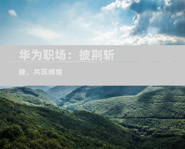 华为职场：披荆斩棘，共筑辉煌