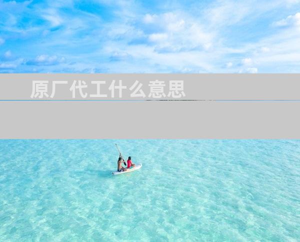 原厂代工什么意思