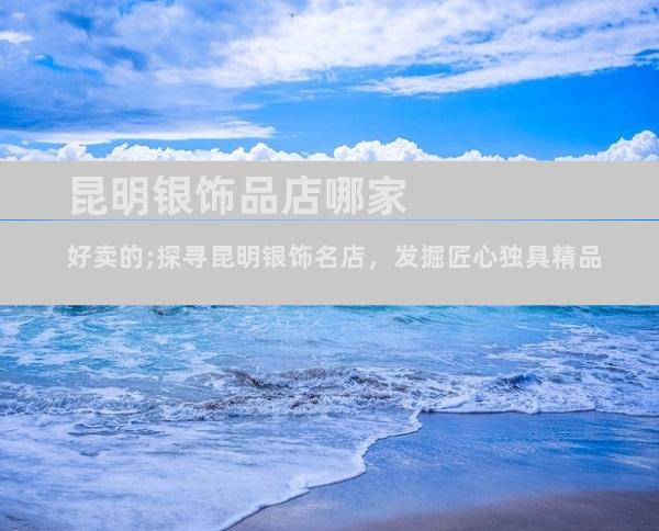昆明银饰品店哪家好卖的;探寻昆明银饰名店，发掘匠心独具精品