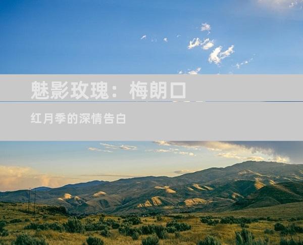 魅影玫瑰：梅朗口红月季的深情告白